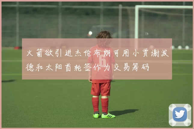 火箭欲引进杰伦布朗可用小贾谢泼德和太阳首轮签作为交易筹码